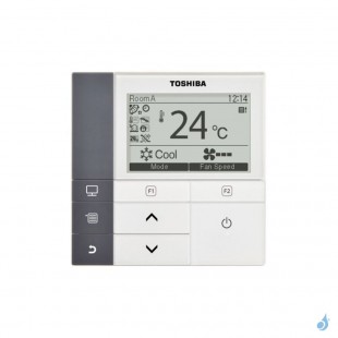 Climatisation bi-split Toshiba Cassette 4-voies 600x600 - 3.3kW taille 10 + 10 - RAS-M10/10U2MUVG-E + RAS-2M10U2AVG-E