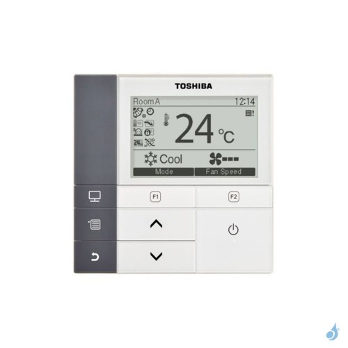 Climatisation bi-split Toshiba Cassette 4-voies 600x600 - 4kW taille 10 + 10 - RAS-M10/10U2MUVG-E + RAS-2M14U2AVG-E