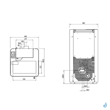 Poêle à granulés Royal Ilde Air 80 Puissance 8.2kW A+