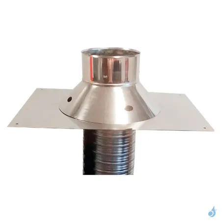 Collerette de fixation pour tubage flexible