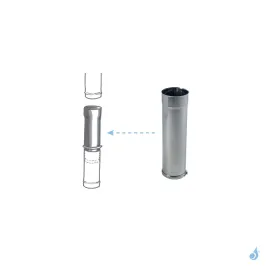 Tuyau coulissant TEN Inox 304 Longueur 0.50 ml 2