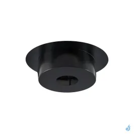 Plaque de finition plafond ronde noire Poujoulat Ø180 à Ø230 Domestique Ø130 à Ø180 Raccordement