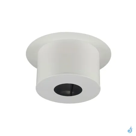 Plaque de finition plafond ronde blanche Poujoulat Ø180 à Ø230 Domestique Ø150 Raccordement