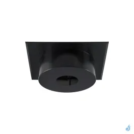 Plaque de finition plafond carrée noire Poujoulat Ø180 à Ø230 Domestique Ø130 à Ø180 Raccordement