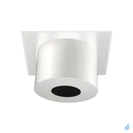 Plaque de finition plafond carrée blanche Poujoulat Ø180 à Ø230 Domestique Ø150 Raccordement