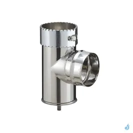 Té de purge Poujoulat Inox 316 - Ø150 mm