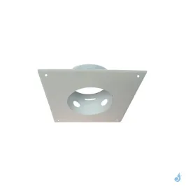 Plaque de propreté carrée blanche 30x30 cm - Ø80 à Ø200 mm