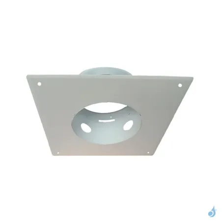 Plaque de propreté carrée blanche 40x40 cm - Ø80 à Ø200 mm