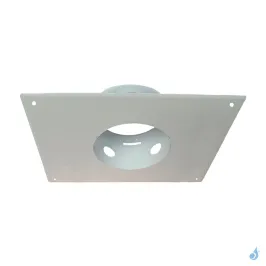 Plaque de propreté rectangulaire blanche 30x50 cm - Ø80 à Ø200 mm