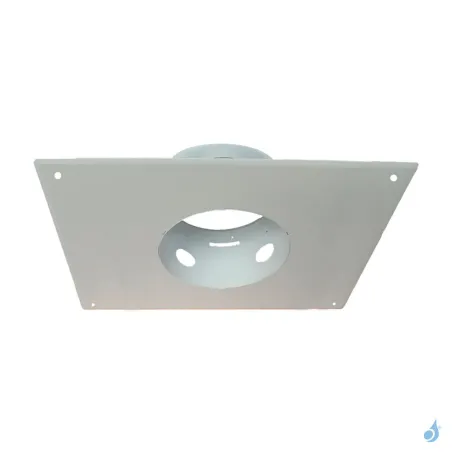 Plaque de propreté rectangulaire blanche 30x50 cm - Ø80 à Ø200 mm