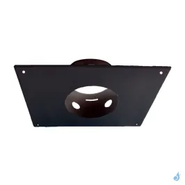 Plaque de propreté rectangulaire noire 30x50 cm - Ø80 à Ø200 mm