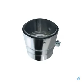 Raccord foyer double à ergots Inox pour tubage flexible sur foyer Ø150 à Ø250 mm
