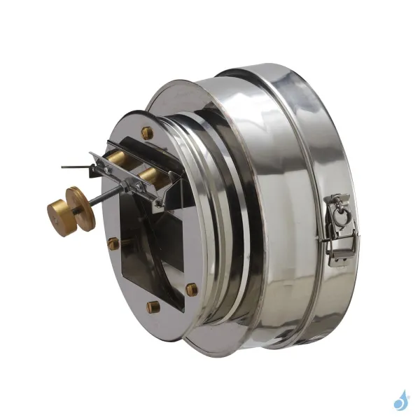 Régulateur de tirage Poujoulat Regul Tech Inox Ø150 et Ø180