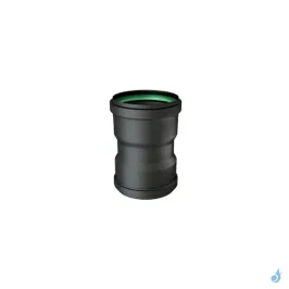 Raccord F/F ÉMAIL 12 cm avec joint à lèvres Ø80 et Ø100 mm