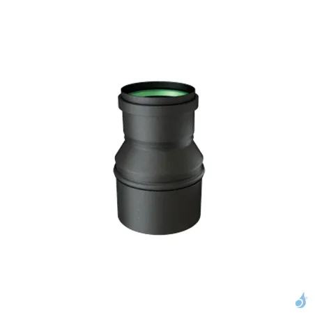 Augmentation Femelle Ø80 / Mâle Ø100 ÉMAIL avec joint à lèvres