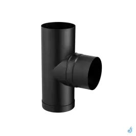 Té EQ 90° avec tampon ÉMAIL 1.2mm Ø130 à Ø200 mm Piquage Mâle