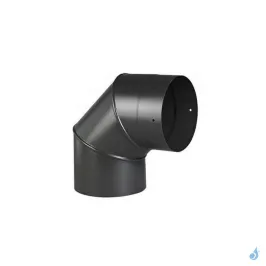 Coude à segment 90° TEN ÉMAIL 0.6mm Noir Mat Ø125 ou Ø150 mm