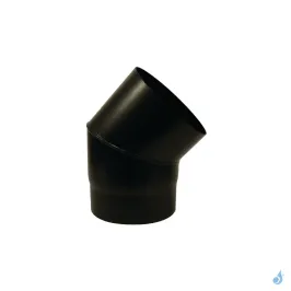 Coude à segment 45° TEN ÉMAIL 0.6mm Noir Mat Ø125 ou Ø150 mm
