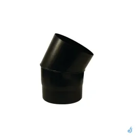Coude à segment 30° TEN ÉMAIL 0.6mm Noir Mat Ø125 ou Ø150 mm