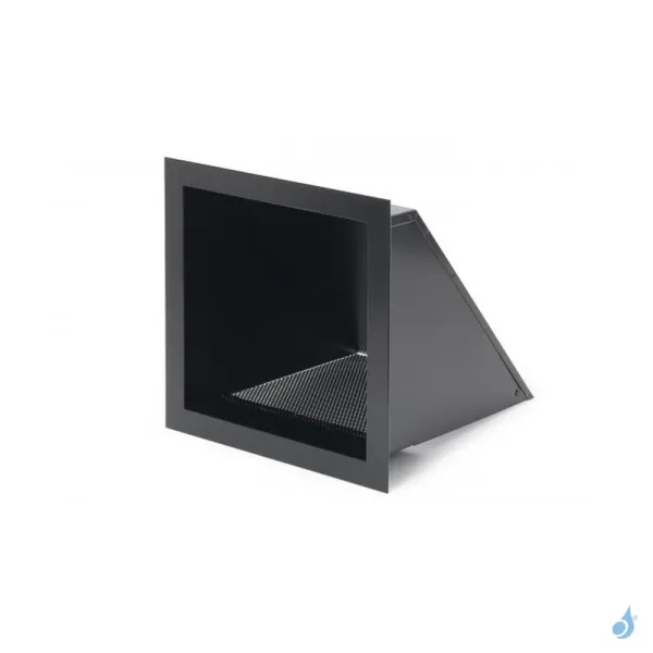 Grille de coffrage carrée KEMP Soho Blanc ou Noir 220 x 220 mm