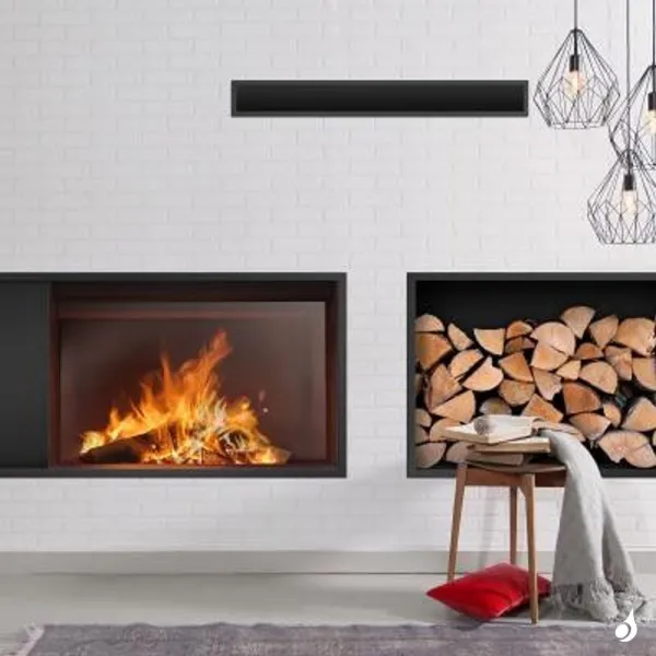 Grille de coffrage KEMP Soho Blanc ou Noir 900 x 110 mm