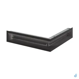 Grille d'angle coffrage à lamelles KEMP Soho Raccourcie Blanc ou Noir 500 x 500 mm 2