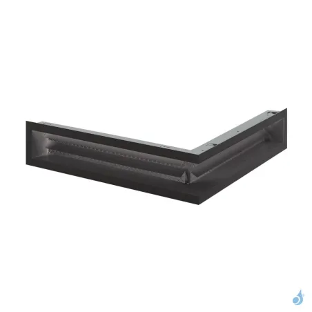 Grille d'angle coffrage à lamelles KEMP Soho Raccourcie Blanc ou Noir 500 x 500 mm