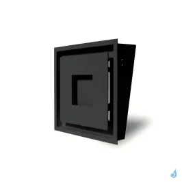 Grille d'aération carrée KEMP MPR Blanc ou Noir 250 x 250 mm