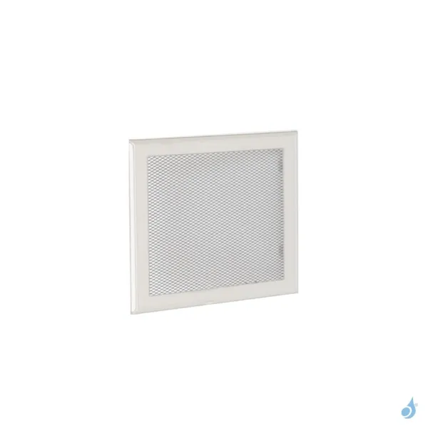 Grille d'aération carrée blanche 150 x 150 mm pour boîtier simple