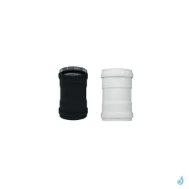 Adaptateur F/F aluminium pour poêle à granulés Ø80 ou Ø100 mm