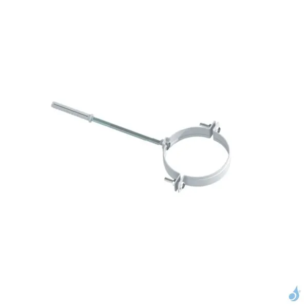 Collier de fixation mural avec tige pour conduit poêle à granulés Ø80 ou Ø100 mm