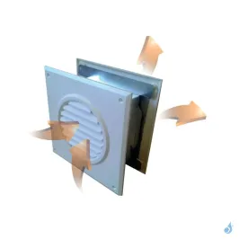 Ventilateur passe cloison 200 x 200 mm débit 120m3 /h 2