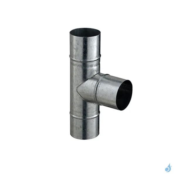 Té EQ 90° Galva Poujoulat Ø80 à Ø160 mm