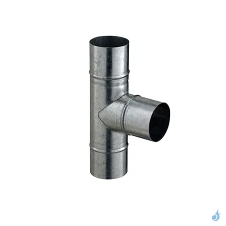Té EQ 90° Galva Poujoulat Ø80 à Ø160 mm
