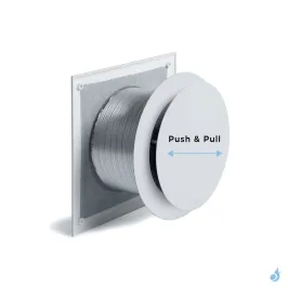 Kit prise d'air frais indirecte KEMP Push & Pull Ø100 ou Ø125 Noir ou Blanc pour poêle à bois & granulés 2