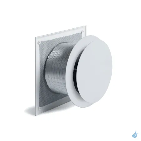 Kit prise d'air frais indirecte KEMP Push & Pull Ø100 ou Ø125 Noir ou Blanc pour poêle à bois & granulés