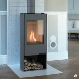 Kit prise d'air frais indirecte KEMP Ø100 à Ø160 Noir, Blanc, Inox pour poêle à bois 2