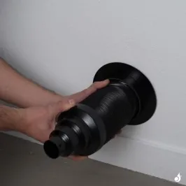 Kit arrivée d'air frais Universel KEMP Ø40 à Ø100  (bois & granulés) 2