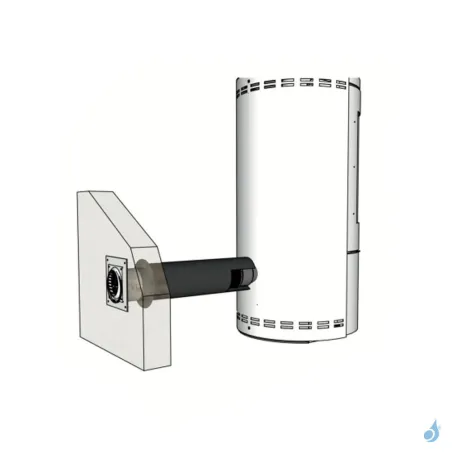 Kit arrivée d'air frais Universel KEMP Ø40 à Ø100  (bois & granulés)