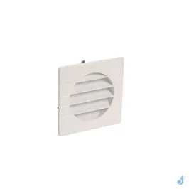 Grille d'aération extérieure clipsable PVC Sable ou Blanc Ø80 à Ø125 mm