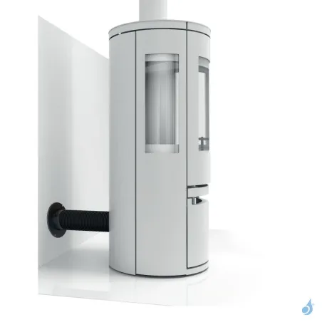 Manchon air frais à clapet KEMP Ø60 à Ø125 pour poêle à bois & granulés