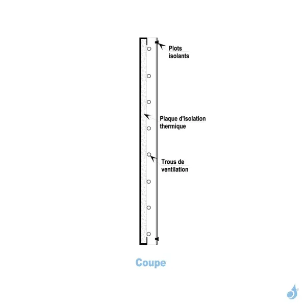Protection murale KEMP Panisol Noir Sablé pour poêles à bois ou granulés