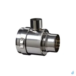 Élément droit prise d'air Horizontal PGI Poujoulat Ø80/130 ou Ø100/150