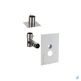 Kit rénovation départ sol à 90° PGI Poujoulat Ø80/130 ou Ø100/150