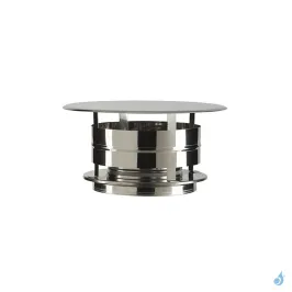 Chapeau aspirateur pare pluie CAI pour éléments droits Poujoulat Ø150 ou Ø230