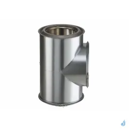Té isolé 90° Inox-Galva Poujoulat Ø150 ou Ø230 2