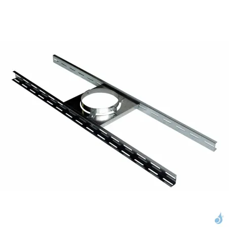 Support plancher pour conduit isolé Poujoulat Ø80 à Ø250