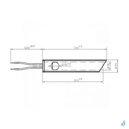 Kit bougie d'allumage sans raccord 350W Ø16mm Longueur 130mm Ref 14701027 2