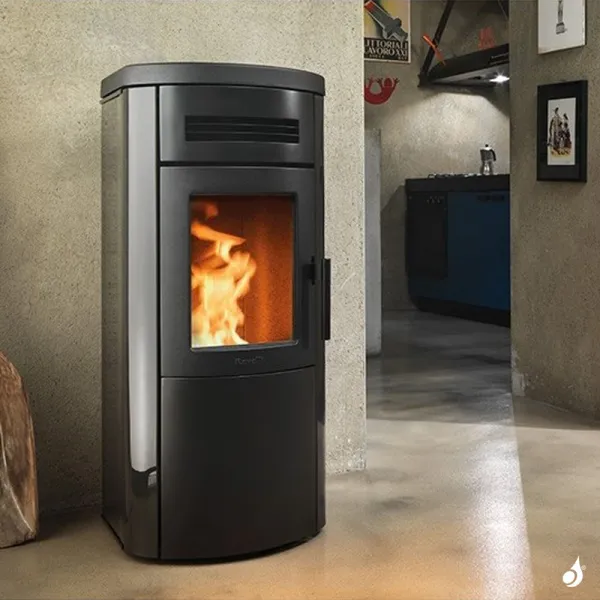 Poêle à granulés étanche Ravelli Dual 9 Puissance 9kW Sortie Fumée Postérieure