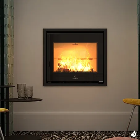 Cheminée à bois Ravelli Ercole Puissance 8kW Sortie Fumée Supérieure